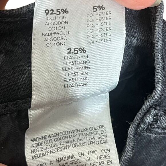 Mother The Stunner Step Fray Jeans Not Guilty Black Women’s Size 27 Raw Hem - Picture 10 of 13